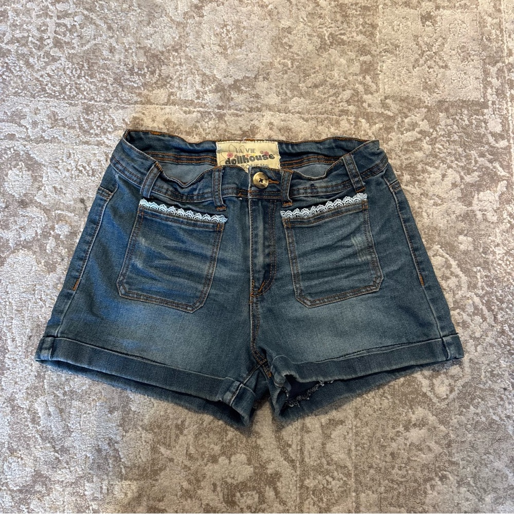 Dollhouse Women's Dark Blue Jean Shorts